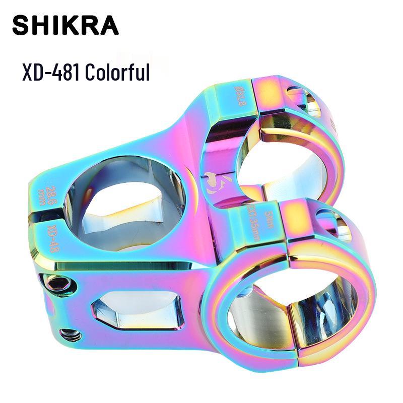 SHIKRA Aluminum Alloy MTB CNC 0° Off-Road Downhill Short Stem 31.8x35mm