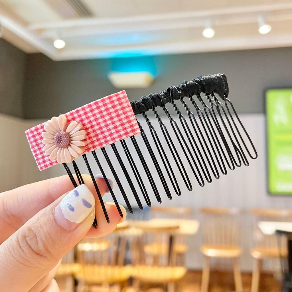 Mode Kinder Haarnadel Kleine Mädchen Pony Gebrochenes Haar Haarnadeln Mädchen Candy Farbe Süße Nette Einsatz Kamm Frauen Haar Zubehör