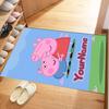 Peppa Pig Customized Name Area Rug Design for Living Rooms Foyer Dormitory Bedrooms Anti-slip Rug Anime Office Decor