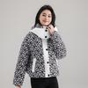 Winter new down cotton-padded clothes women's short small thickened loose cotton-padded clothes fashion printed cotton-padded jacket