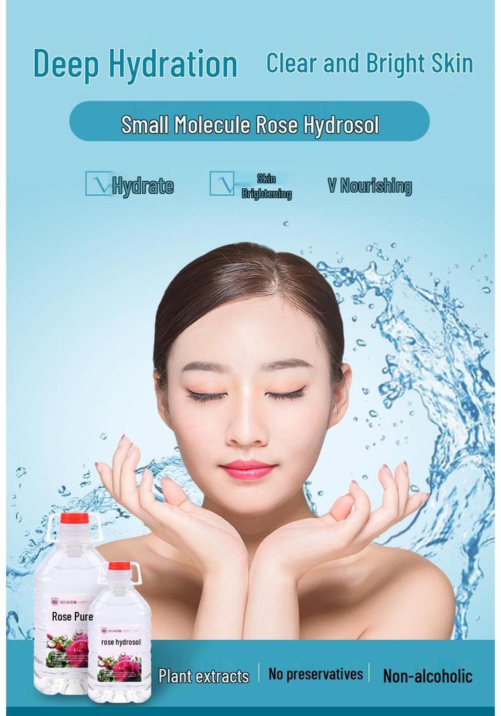 Bottled Pingyin Rose Hydrosol: Pure Rose Essential Oil & Moisturizing Flower Bud Water Toner