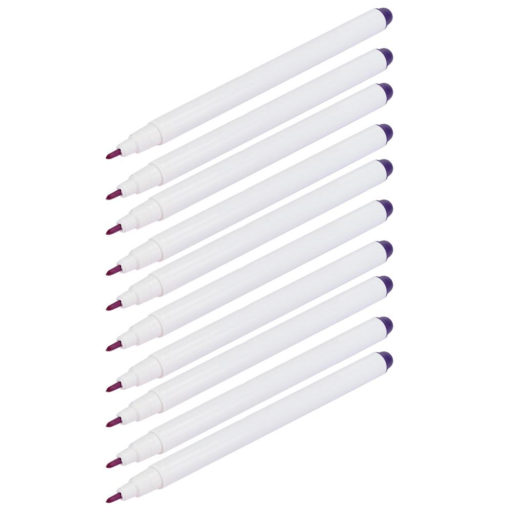 10 Stück Wasserlösliche Ausradierbare Stifte Stoffmarker Schneiderwerkzeug Zubehör Lila