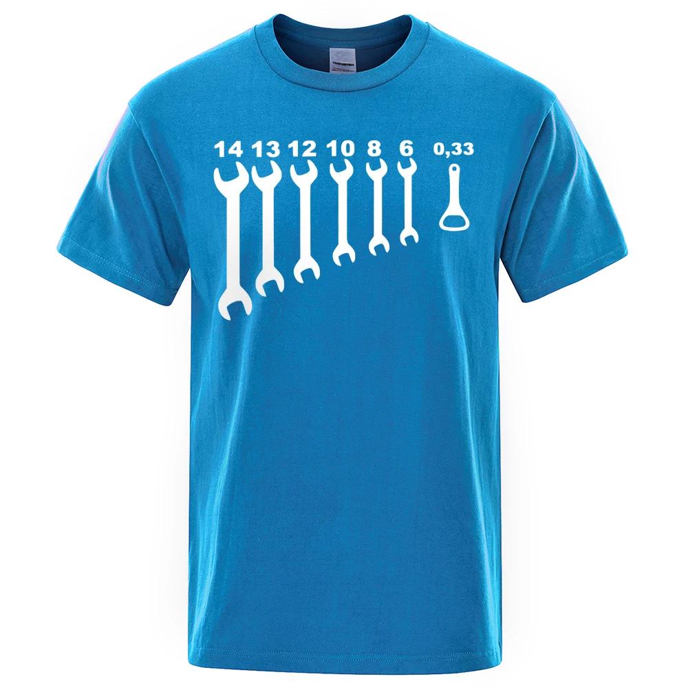 Vintage šroubovák otvírák Mechanik Trička Pánské Opravy automobilů Technik Bavlněné tričko Krátký rukáv Legrační trička Top Tričko Pánské oblečení