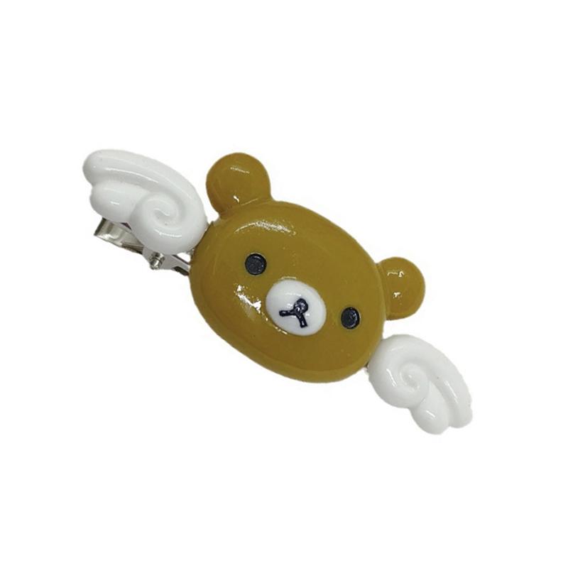 Kawaii Rilakkuma Aniołek Spinka do Włosów Kreskówkowy Skrzydlaty Mały Miś Spinka do Grzywki Boczne Spinki do Włosów Akcesoria do Włosów