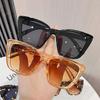 Fashion Cat Eye Sunglasses for Women Oversized Square Frame UV Protection Sun Glasses Retro Luxury Style Eyewear Female Shades