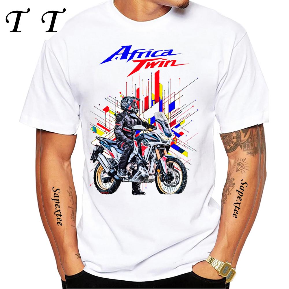 Africa Twin CRF1100 Motorcycle GS Adventure T-Shirt Men TShirt Moto Mountain Riding Sport Clothing Tops Hip Hop Boy Casual Tees