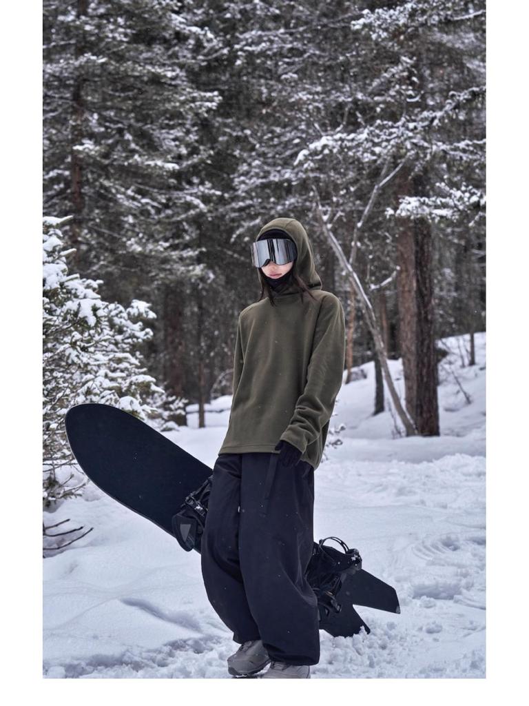 Unisex Waterproof Ski & Snowboard Pants: Loose Fit, Warm, Plus Velvet, for Men & Women.