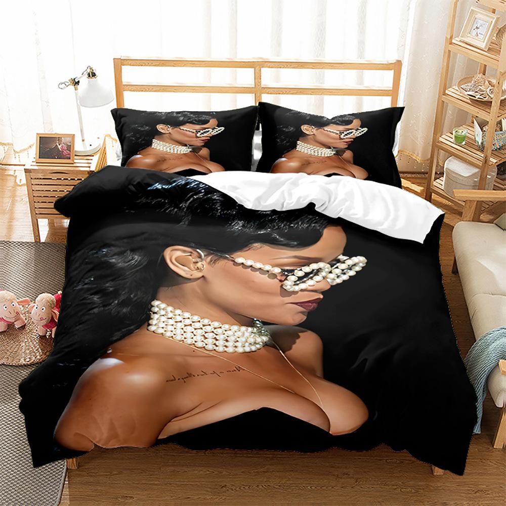 

Модная технология печати, 3D цифровая печать, постельное белье, пододеяльники, наволочки, комплекты из трех предметов 90*190