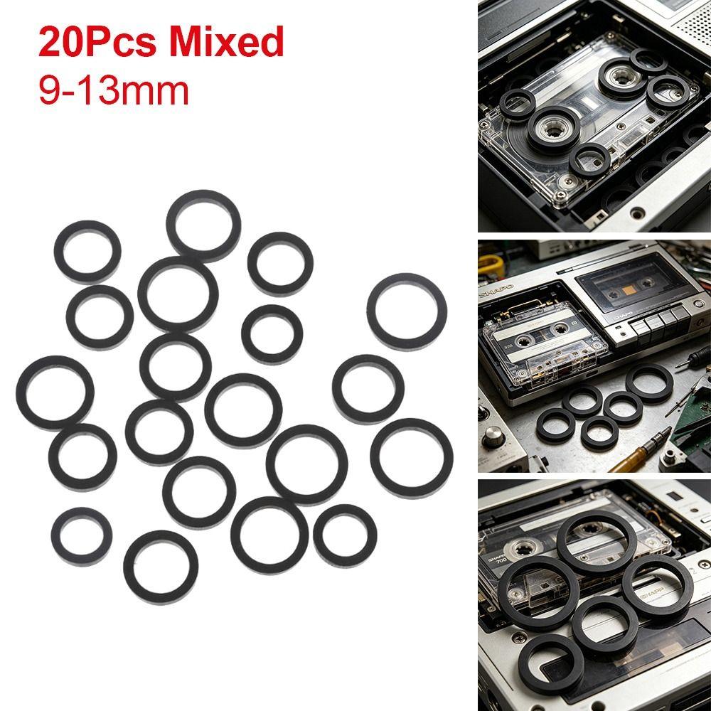 20 ks Gumový řemenička přítlačného válečku magnetofonu Pás Audio Stereo Náhradní díl Pro kazetový magnetofon Sharp 700