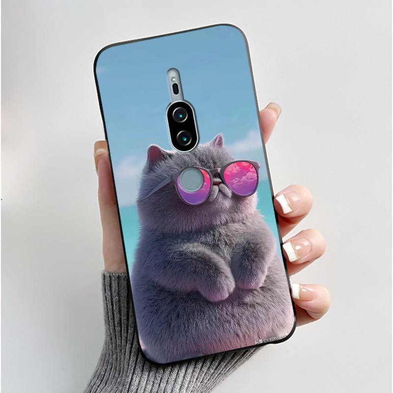 For Sony Xperia XZ2 Premium SO-04K SOV38 XZ2Premium Case Luxury Cute Cool Boys Girls Black Soft Silicone Back Cover TPU Housing