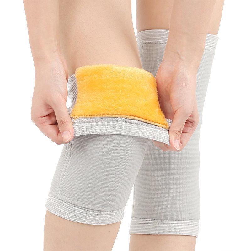 Unisex Fleece-Lined Knee Warmers Leg Covers for Air-Conditioned Rooms Knee Protection Cold Resistance