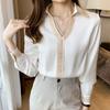 High-end Chiffon Shirt Women's Autumn New Long-sleeved Shirt Fashionable Foreign-style Top