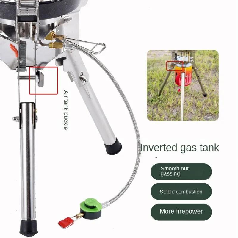 BRS-69 High Power Outdoor Portable Camping Stove Field Stove Cooker Windproof Adjustable Height Foldable Stove Cooking Accessory