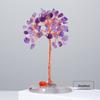 Handmade Mini Crystal Money Tree Natural Healing Gemstone Feng Shui Decor for Home Yoga Studio Tabletop Ornament