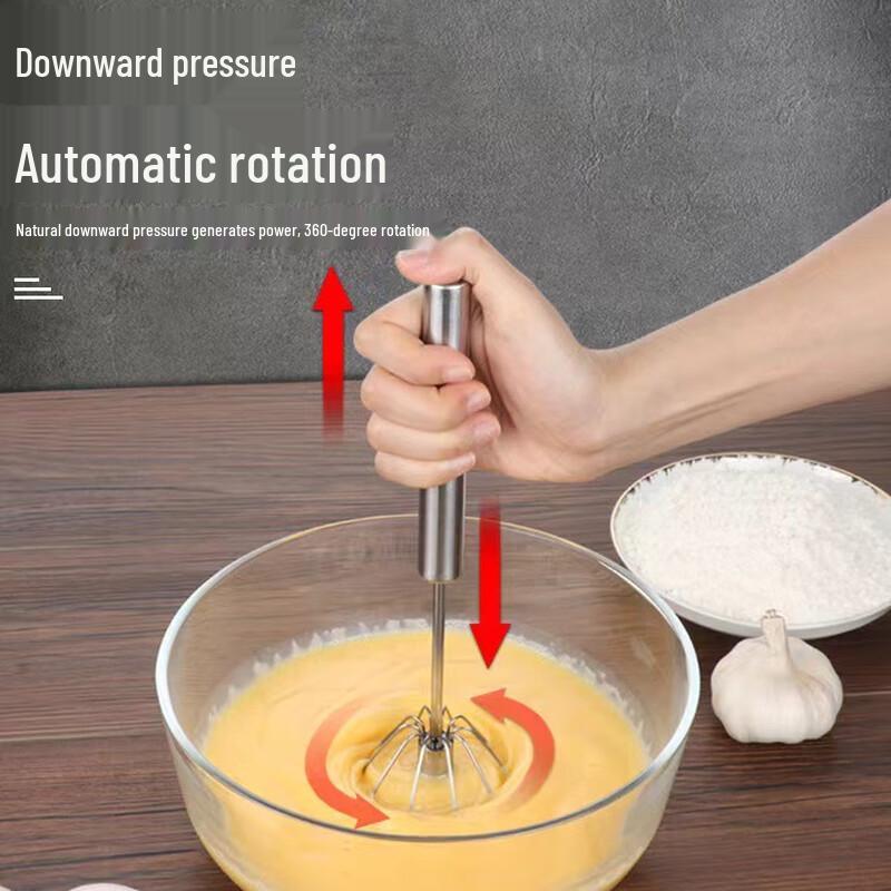 

Changbaosen Stainless Steel Semi-Automatic Rotary Egg Whisk Set