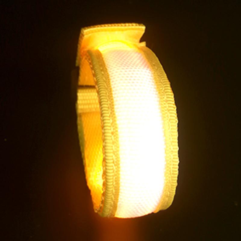 LED Luminous Bracelet: Flashing Wristband for Outdoor Night Running & Cycling with Company Logo Support