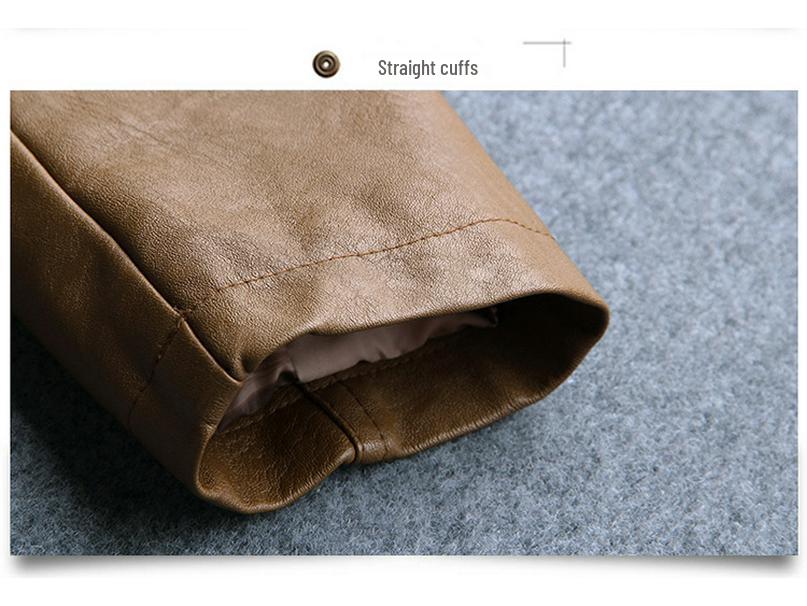 Women's Slim Fit Lambskin Motorcycle Jacket, Short Stand-up Collar, Autumn/Winter Korean Style