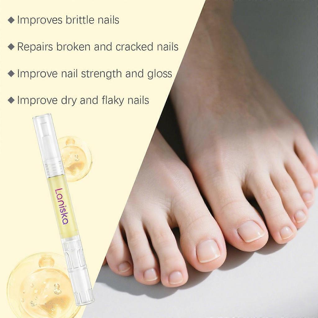 Laniska Nail Care Pen - Gentle Ingredients To Protect And Brighten Nails, Cleansing And Daily Care Pen