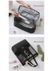 Waterproof Mesh Beach Bag, Large Capacity, Dry/Wet Separation, Double Layer, Portable Picnic Bag, Multifunctional and Simple Design.
