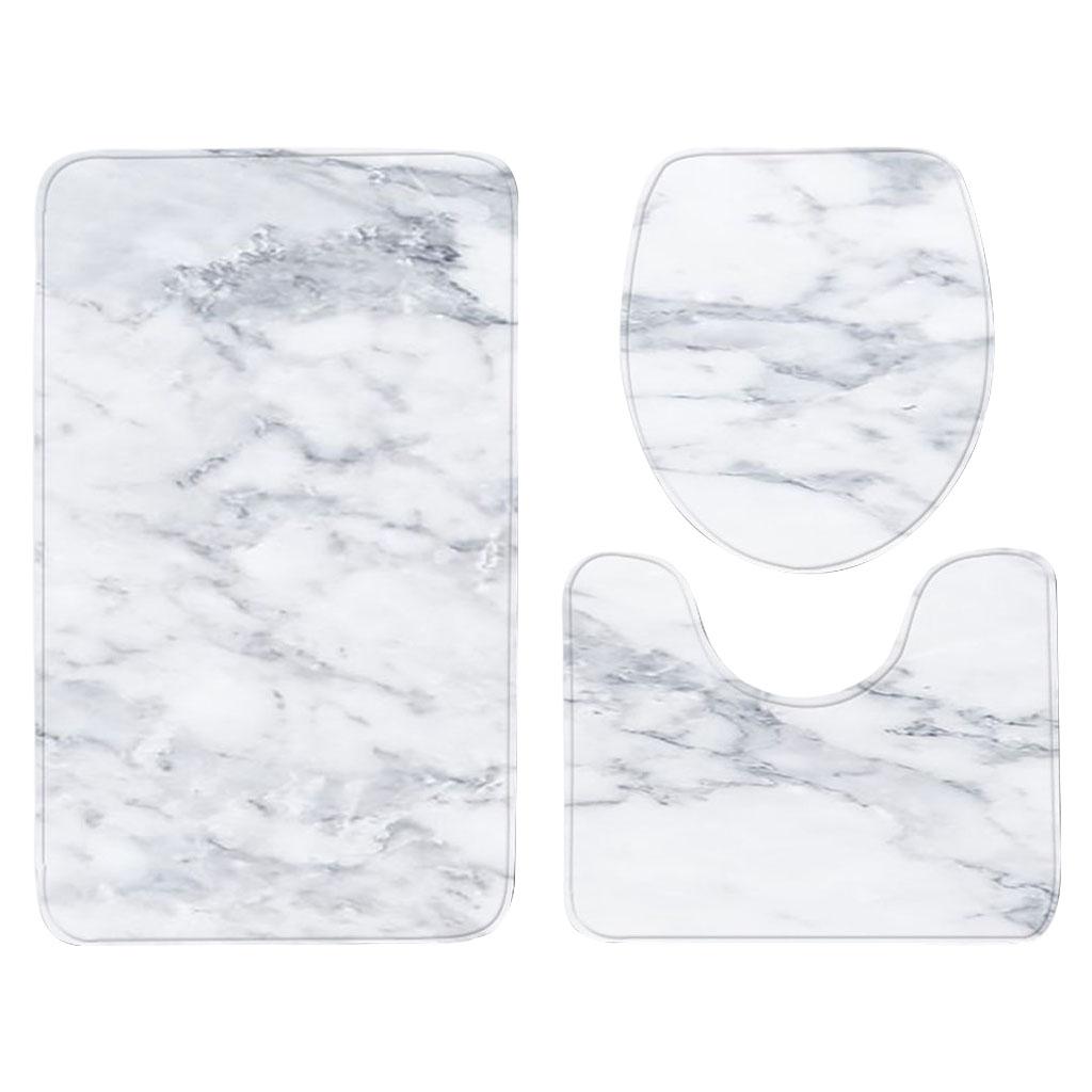 Mat Set Water Absorbent Rug Non Decorations Breathable Bath Washable Soft Pedestal for