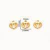 10pcs/lot 14K 18K Gold Plated Brass Sea Shell Pendant Necklace Bracelet DIY Charm Jewelry Accessories Supplies