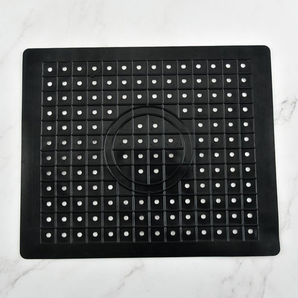 Квадратный подстаканник Сливной коврик Круглый подстаканник Сливной коврик Коврик для посуды Сливной коврик Коврик для раковины Square чёрный