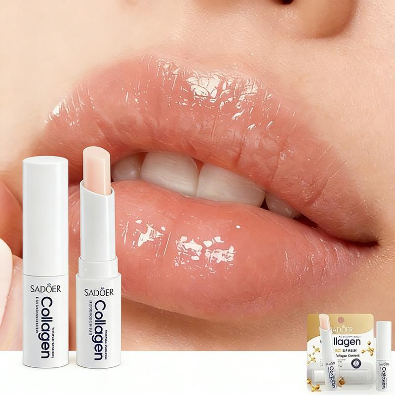 Hydrating Lip Balm Moisturizing Lip Gloss Collagen Lip Balm- Soft & Smooth Lips Long-Lasting Lipstick  Lip Care