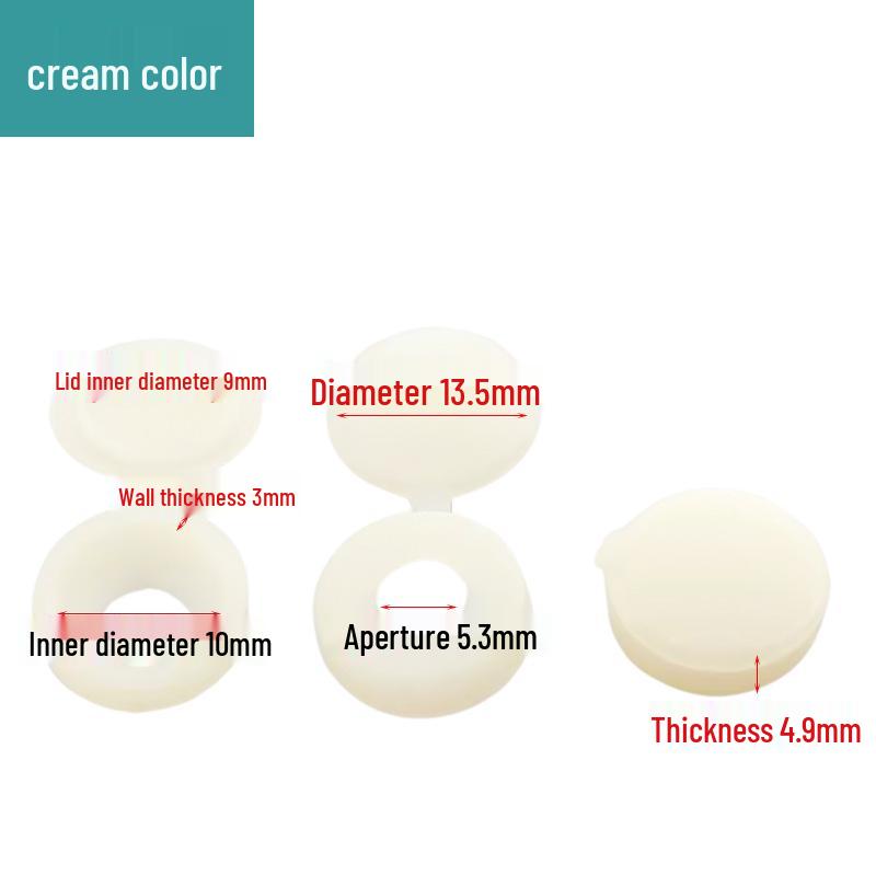 Decorative Plastic Screw Caps for Furniture and Wardrobes - Three-in-One Design