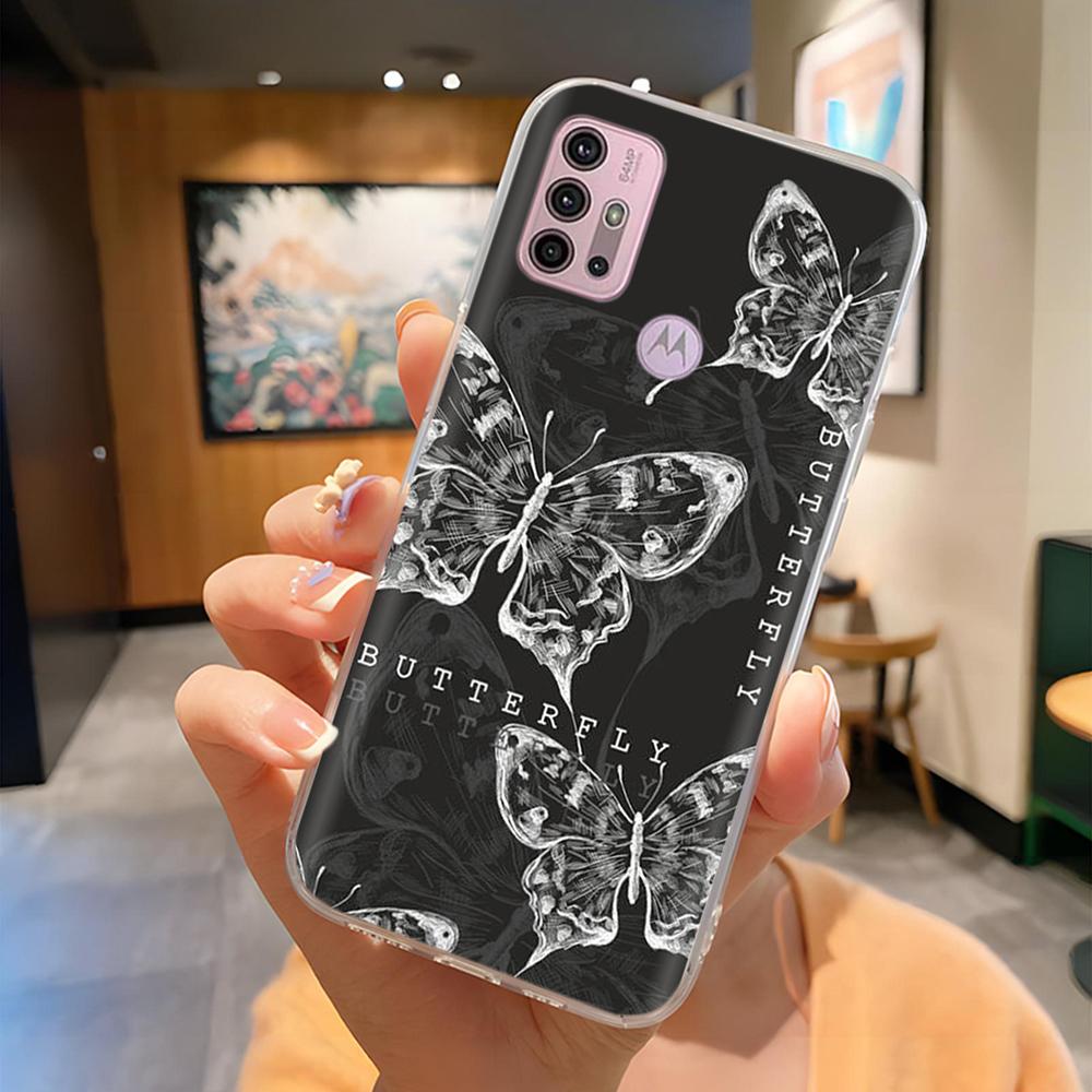 For Motorola Moto G10 G20 G30 Phone Case Cute Cartoon Painted Back Cover Soft Silicone Bumper For Moto G10 G20 G30 G60 G60s Capa