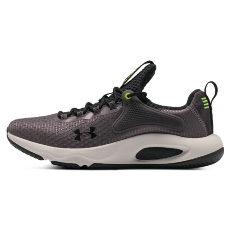 Under Armour HOVR Rise 4 Ash Taupe Gray Black Men 3025565-103 42.5