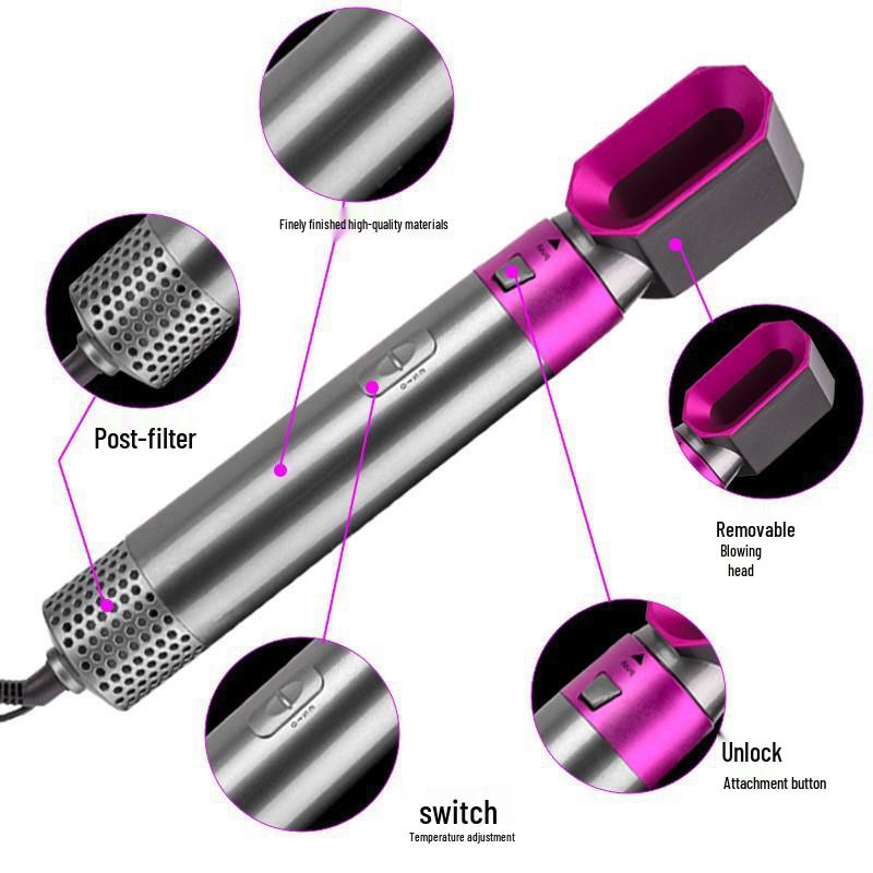 New Multifunctional 5-in-1 Hot Air Hair Dryer and Styler