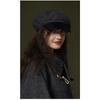 New autumn and winter beret, women's wool fashion versatile Japanese painter hat, windproof and warm cloud hat