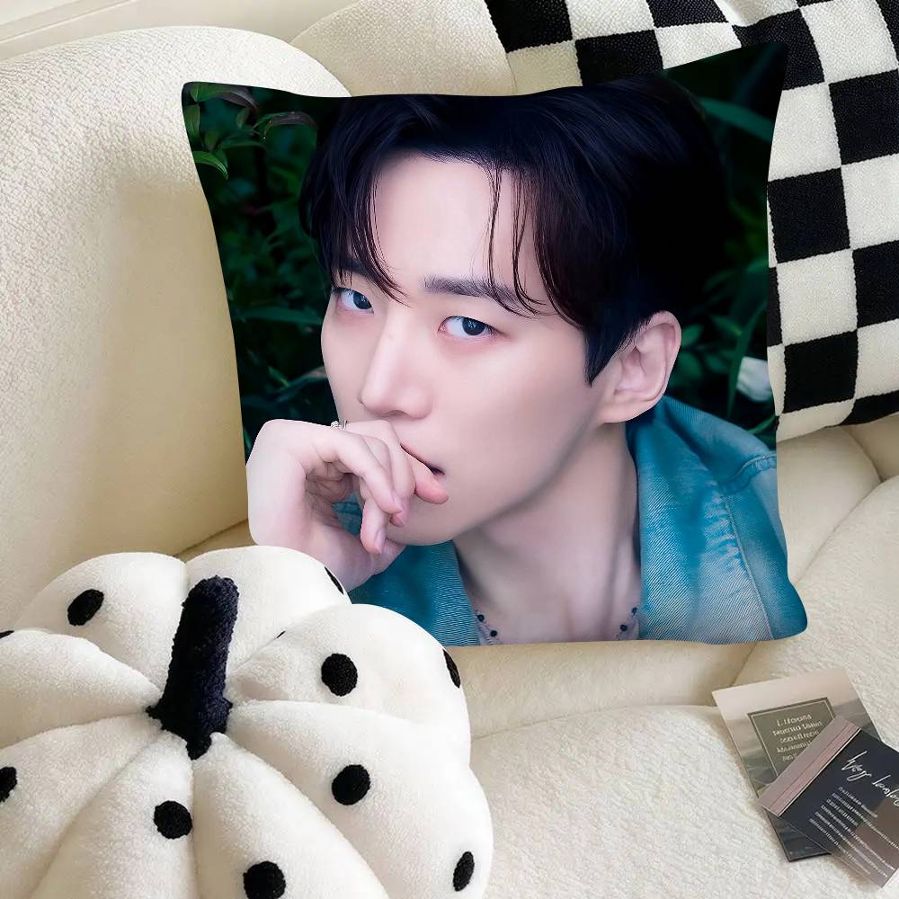 Singers Actors Kpop Lee Junho Pillow Case Fashion Square Pillowcase Bedroom Sofa Room Ins Decoration Leisure