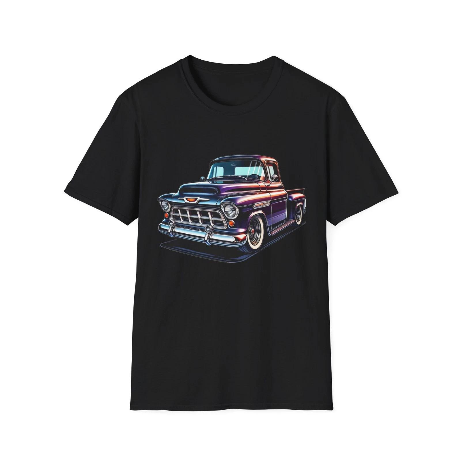 1956 Chevy Pickup T-Shirt Classic Truck Hot Rod Custom Vintage Car Graphic Tee XS