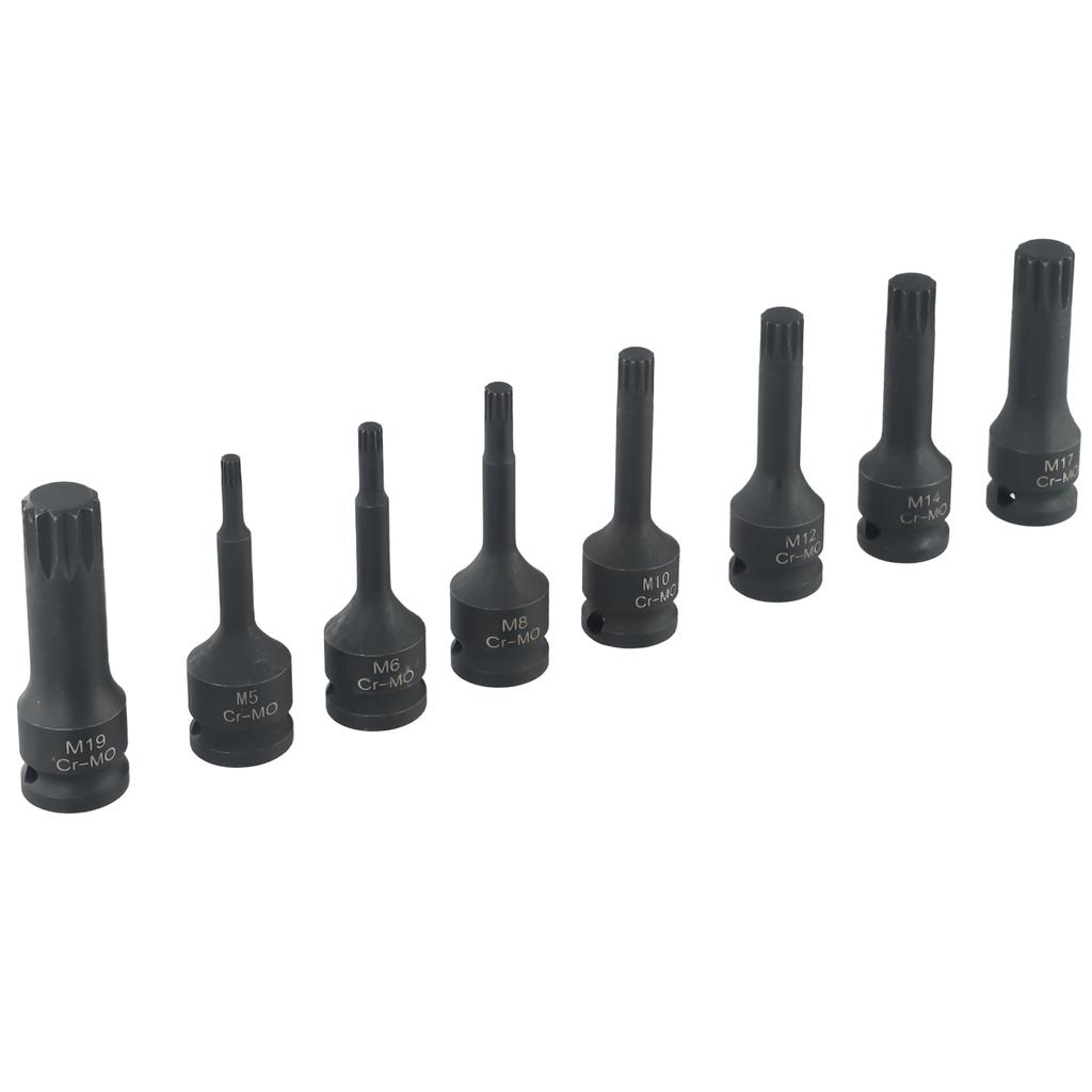 M8 M10 M5 Wrench Socket As Picture Excellent Strong 8pcs Automotive Specialy Tools.plastic Portable Storage Box