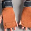 Double Leather Gym Gloves Cowhide Workout Gloves Protection Deadlift Belt  Gym Training