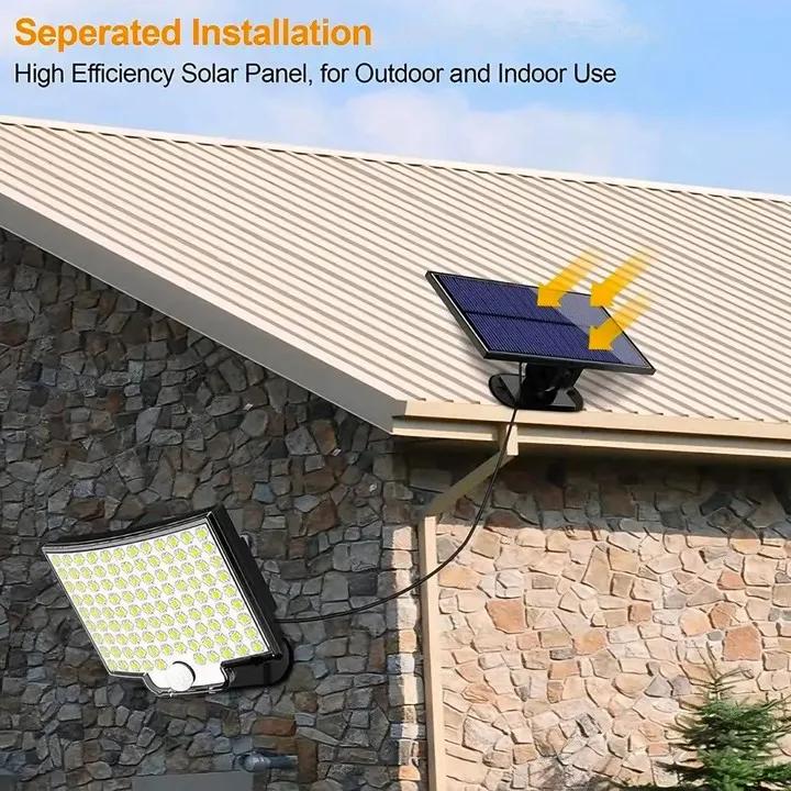 Solarlampe 104LED Tragbare Laterne 80000LM Solarlicht Fernbedienungslichter Eingebauter Akku Solar-Wandleuchte für den Außenbereich