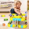 Magnetische Bausteine Zugset Stem Lernspielzeug Mit Einfach zu verbindenden Schienen Zubehör Diy Lernspielzeug Für Jungen