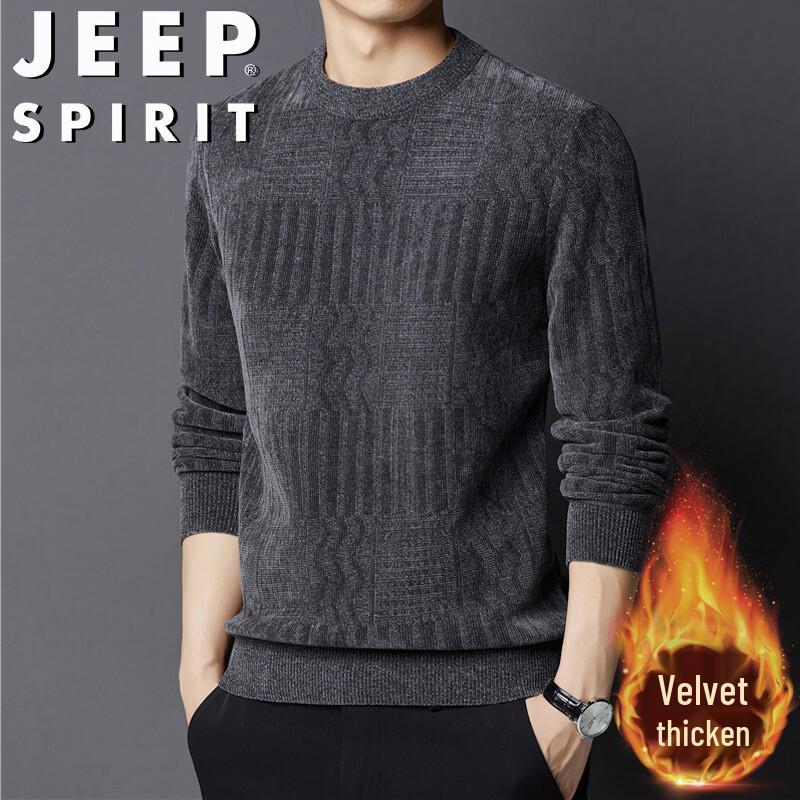 JEEP SPIRIT Men s Fleece Lined Knit Sport Top 180