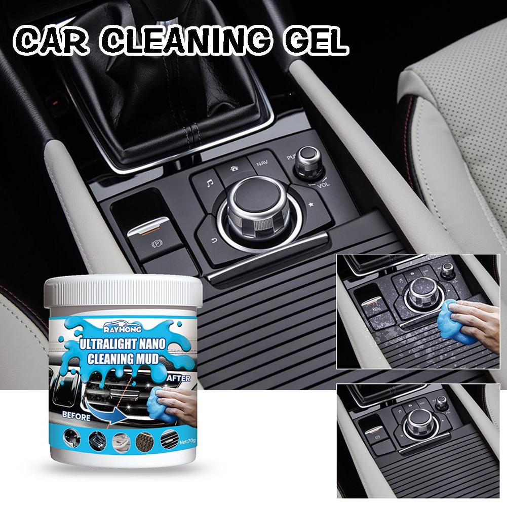 Car Cleaning Gel Air Vent Magic Dust Cleaner Gel Office Gap Wash Mud Removal Rubber Auto Interior Cleaning
