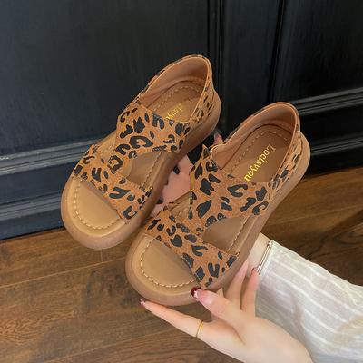 Large Size Soft-soled Sandals Women's Summer Non-slip Roman Flat-soled Light Sandals Women