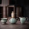 210ml Chinese Ceramic Tianqing Ru Kiln Tea Pot Household Ball Hole Filter Pot Single Tea Maker