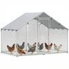Chicken Run For 5 8 Chickens Roof Tarpaulin Lockable Door Steel Frame 5.1 M² 3 X 1.7 X 1.9 M