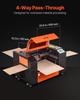 50W CO2 Laser Engraver, 500 X 300 Mm, CO2 Laser Engraver Cutter Machine with 4 Way Pass Air Assist, Engraving Cutting Machine, Compatible with