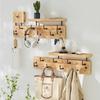 Wall Mounted Coat Racks with Storage Rack Multifunctional Clothing Organizers Hanger Hooks Portable Living Room Clothes Hangers