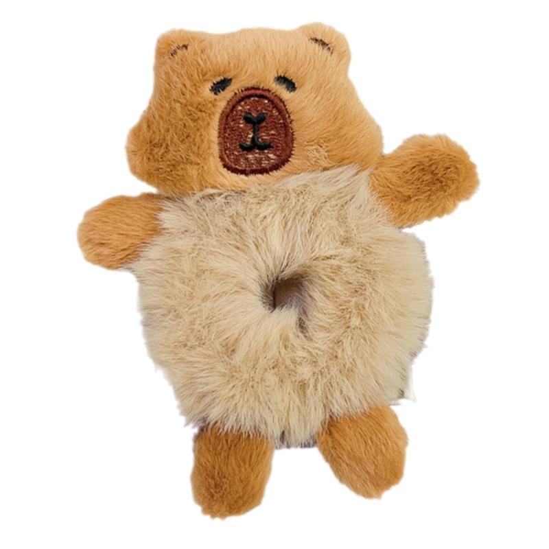 Niedliche Capybara Haarbänder Plüsch Stirnband Weiche Elastische Designs Haarband Haarschmuck für Kinder Jugendliche und Tierliebhaber
