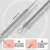 8-Piece Acne Extraction Tool Set In Stainless Steel Box, Professional For Spas And Beauty Salons (Includes Free 10Pcs Pad)