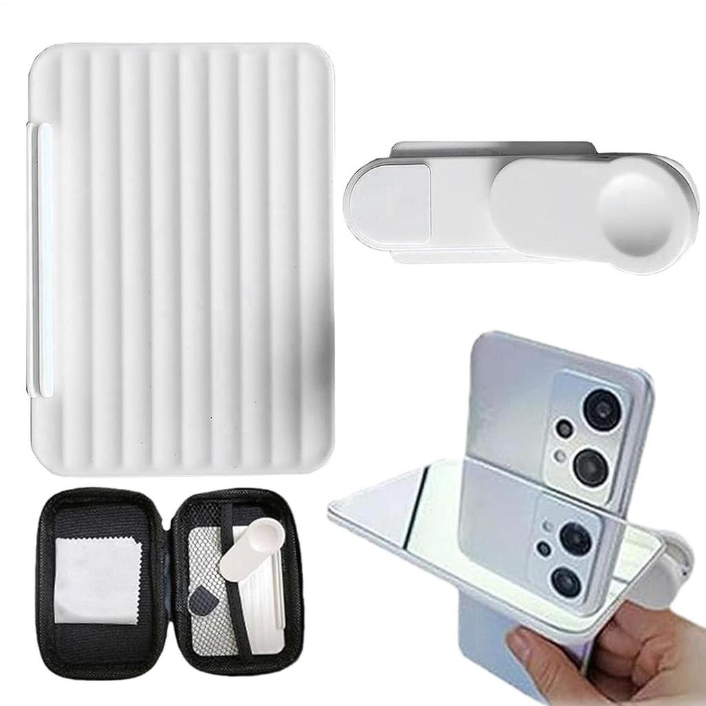 Smartphone Kamera Spiegelreflexionsclip Handy Selfie Reflektor Werkzeug Universelles Verstellbares Reflexionsclip-Set