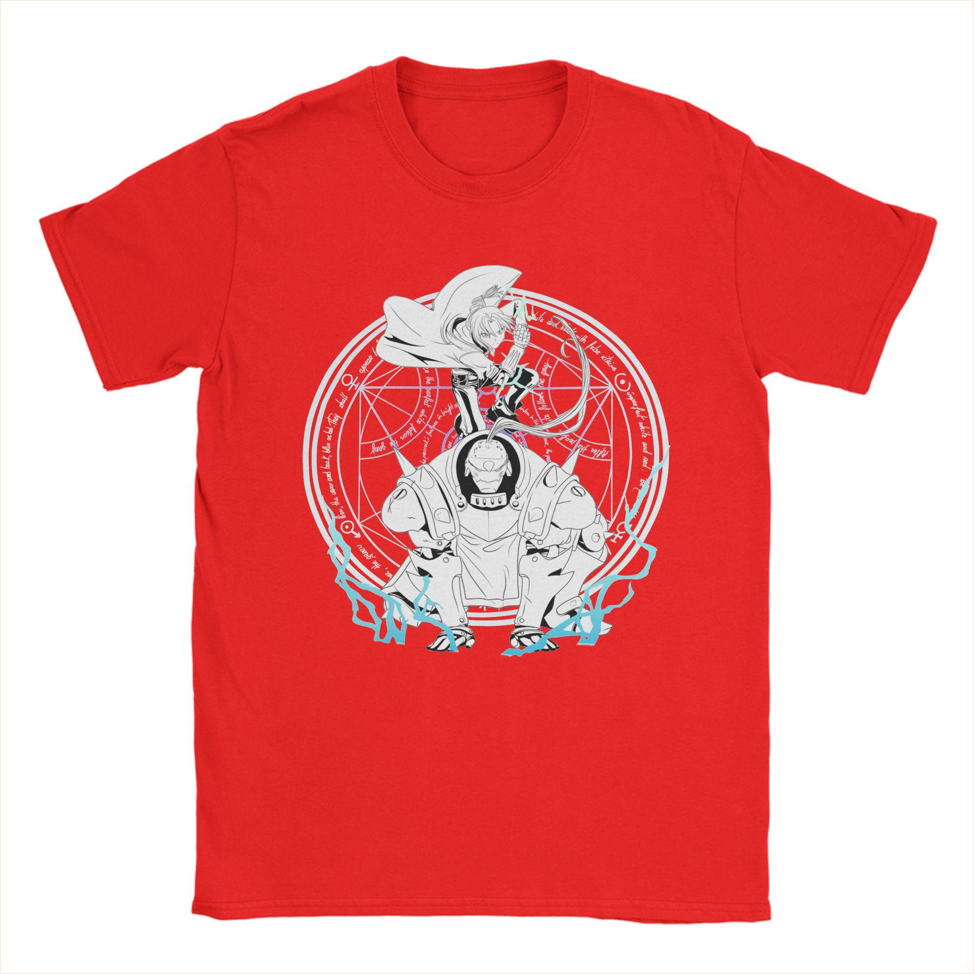 

Unisex TShirts Fusioonn Fullmetal Alchemist Anime Vintage Cotton Tee Shirt Short Sleeve Nina and Dog T Shirts Crewneck Tops S