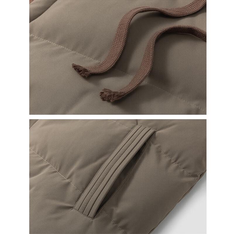 Snoopy Men's Thickened Hooded Faux Two-Piece Winter Jacket